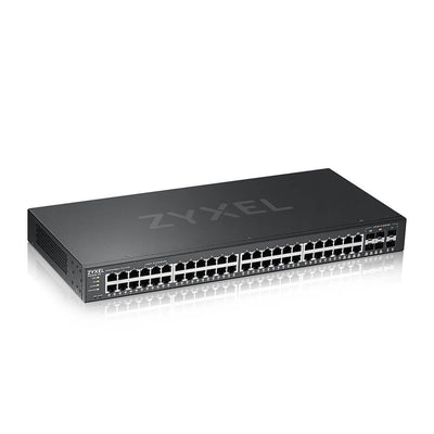 Zyxel GS2220-50-EU0101F nätverksswitchar hanterad L2 Gigabit Ethernet (10/100/1000) Svart