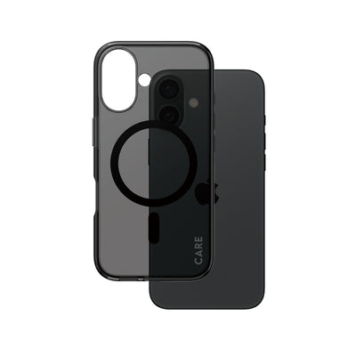 PanzerGlass CARE by PG Smokey w. MagS iPhone16 6.1 mobiltelefonfodral Omslag Transparent