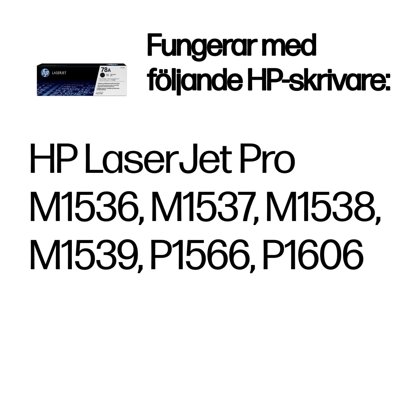 HP 78A svart LaserJet-tonerkassett, original
