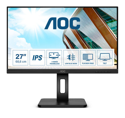 AOC P2 27P2Q LED display 68,6 cm (27") 1920 x 1080 pixlar Full HD Svart