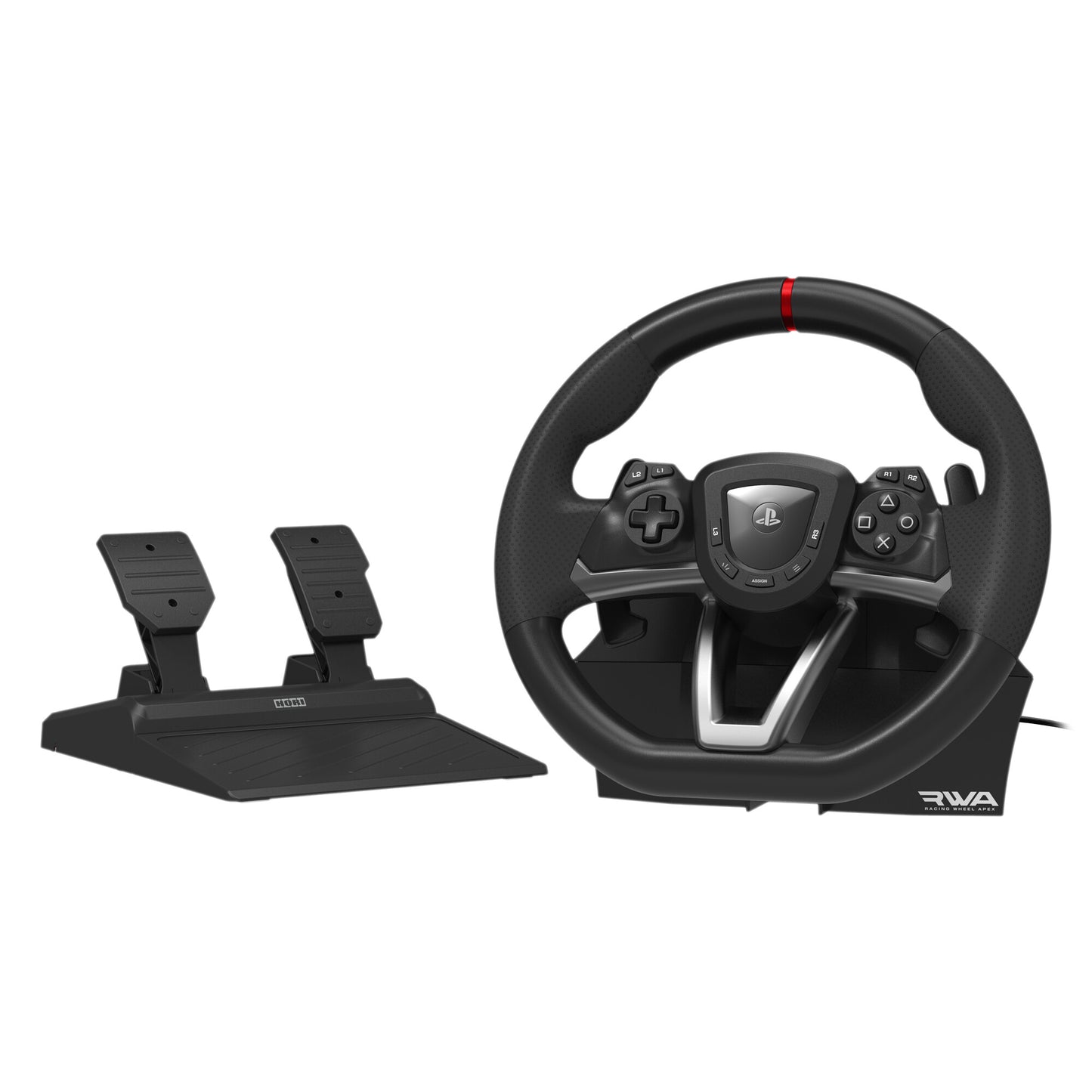 Hori Racing Wheel APEX Svart Ratt + Pedaler PC, PlayStation 4, PlayStation 5