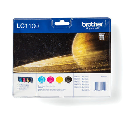 Brother LC1100VALBPDR bläckpatroner 4 styck Original Svart, Cyan, Magenta, Gul