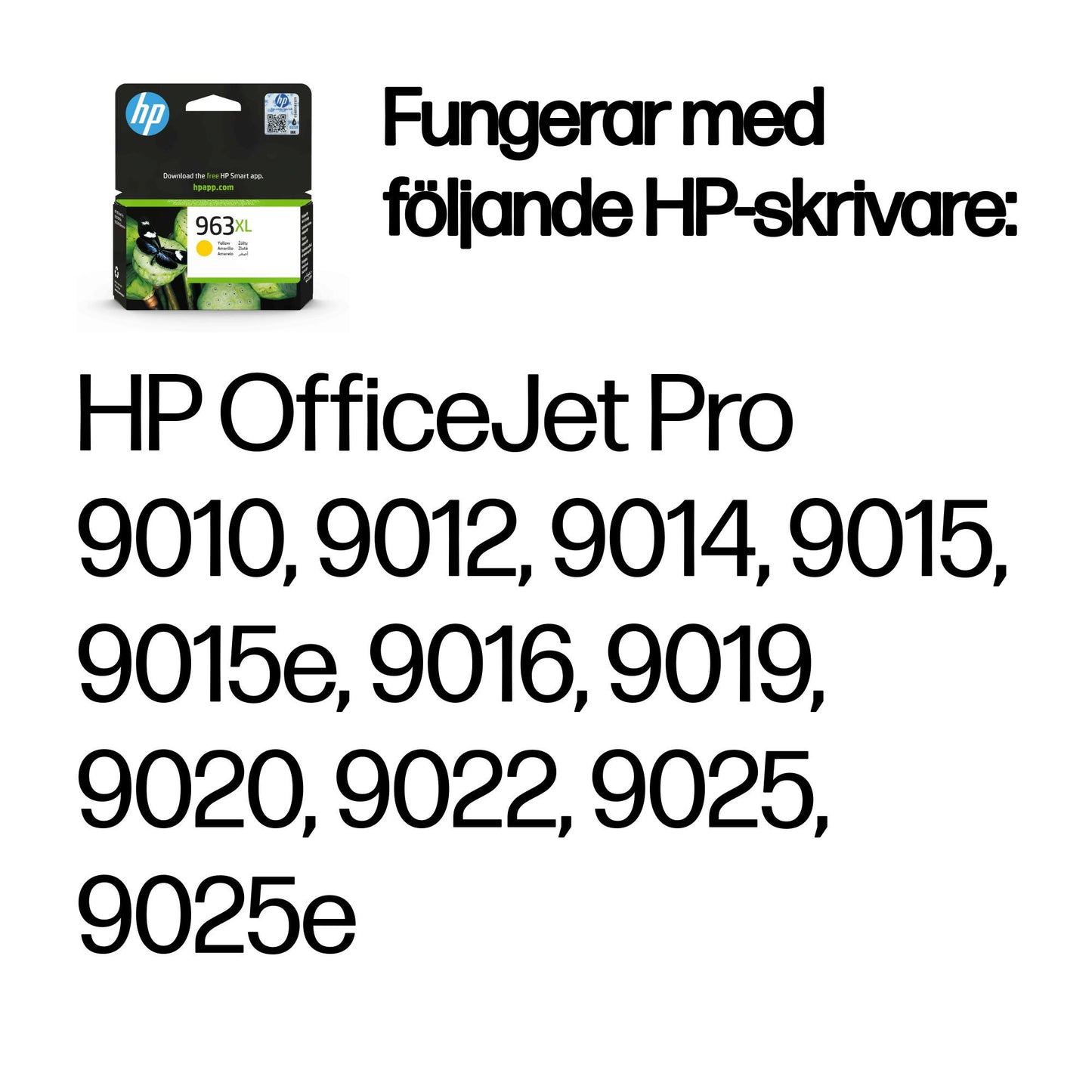 HP 963XL gul original bläckpatron med hög kapacitet