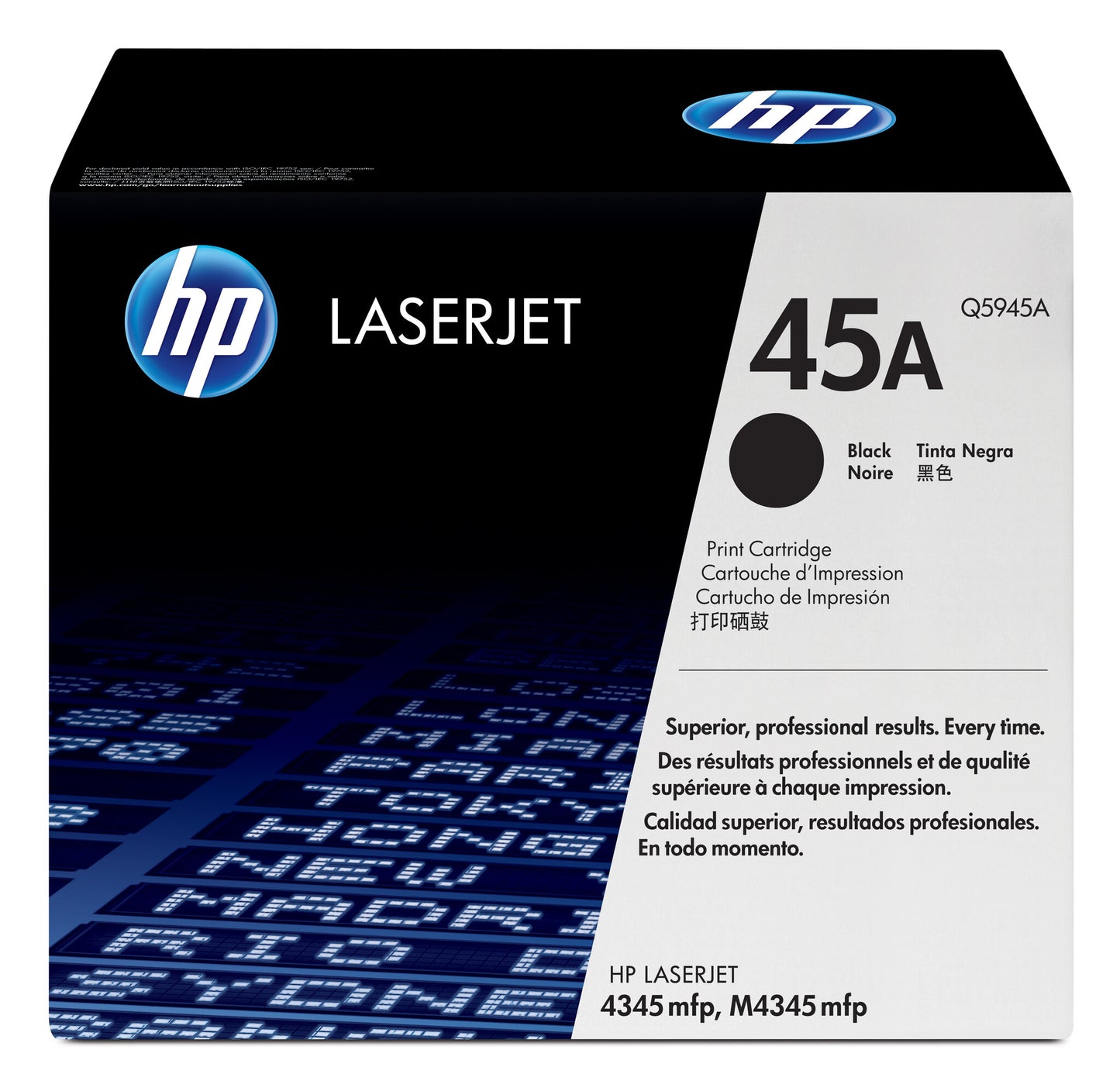 HP 45A svart LaserJet-tonerkassett, original