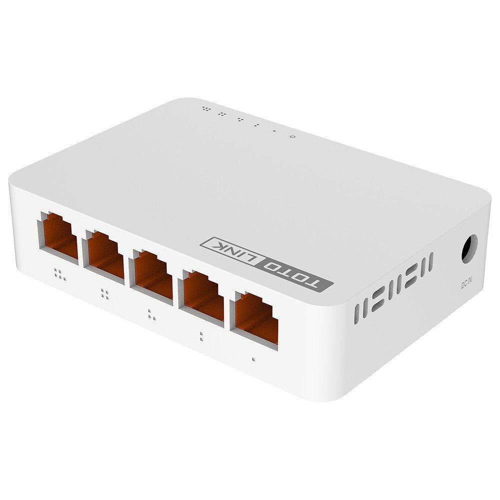 TOTOLINK S505G-V3 nätverksswitchar Ohanterad Gigabit Ethernet (10/100/1000) Vit