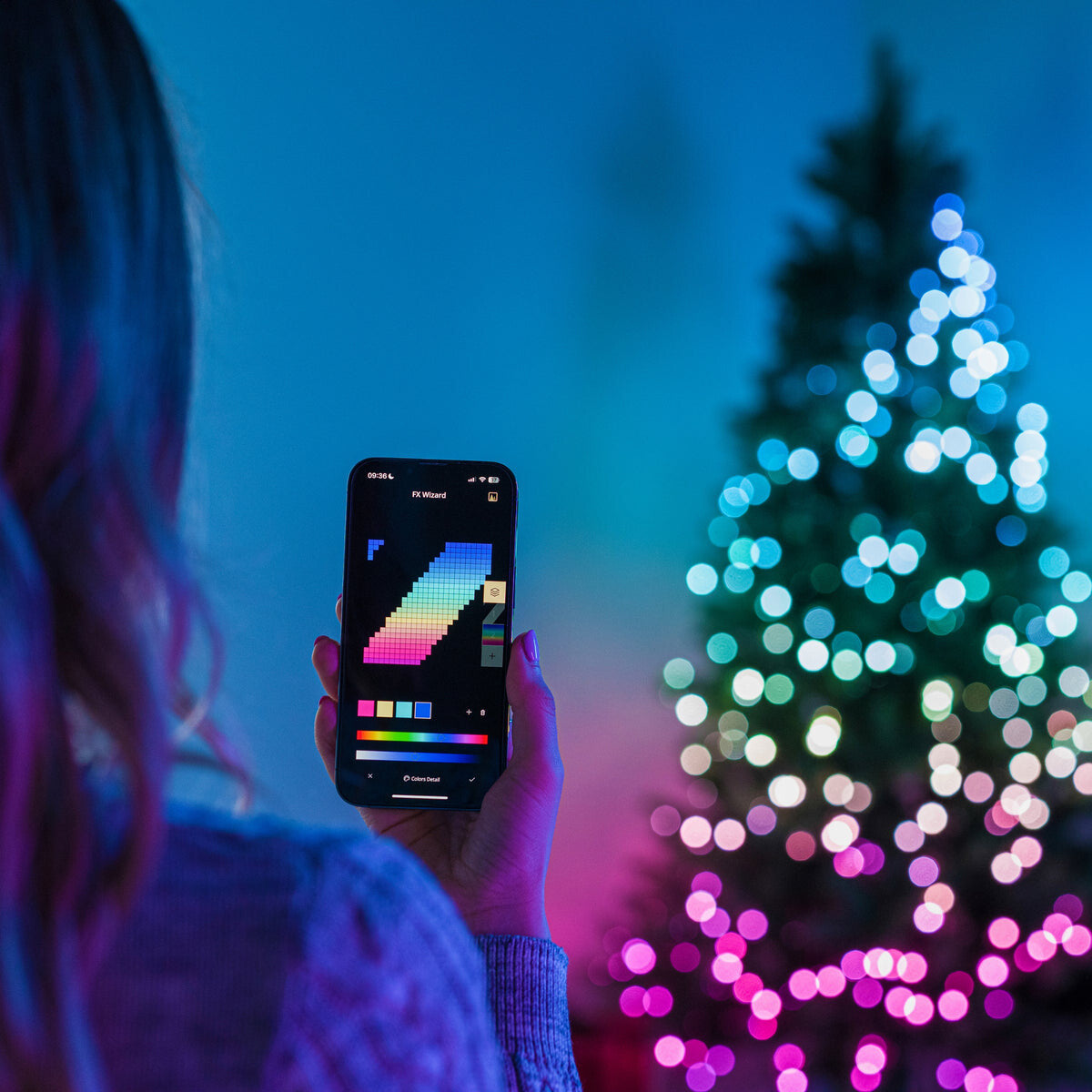 Twinkly Strings USB-C Pearls Smart ljusslinga Wi-Fi/Bluetooth