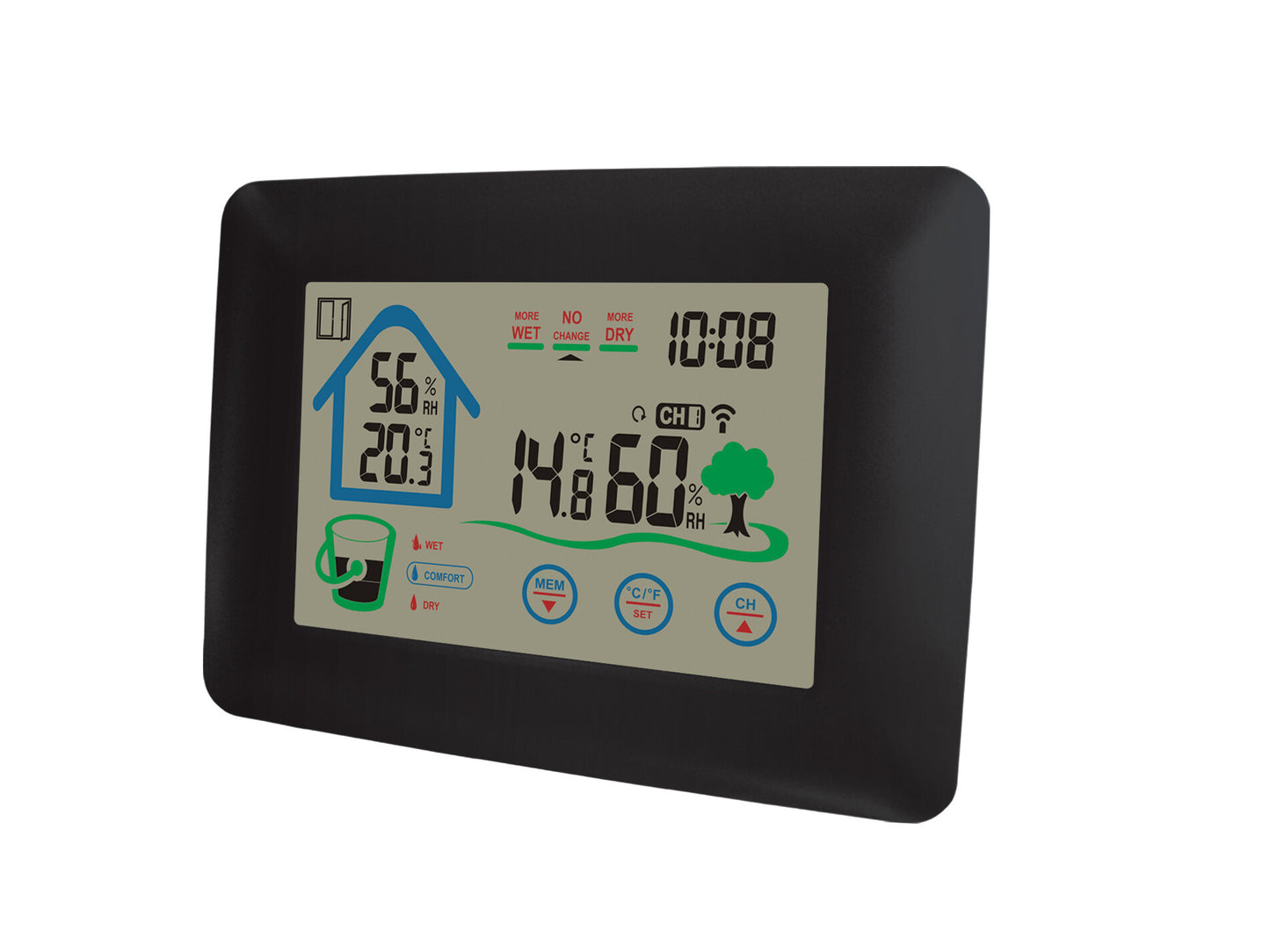 Denver WS-520 digital väderstation Svart Batteri