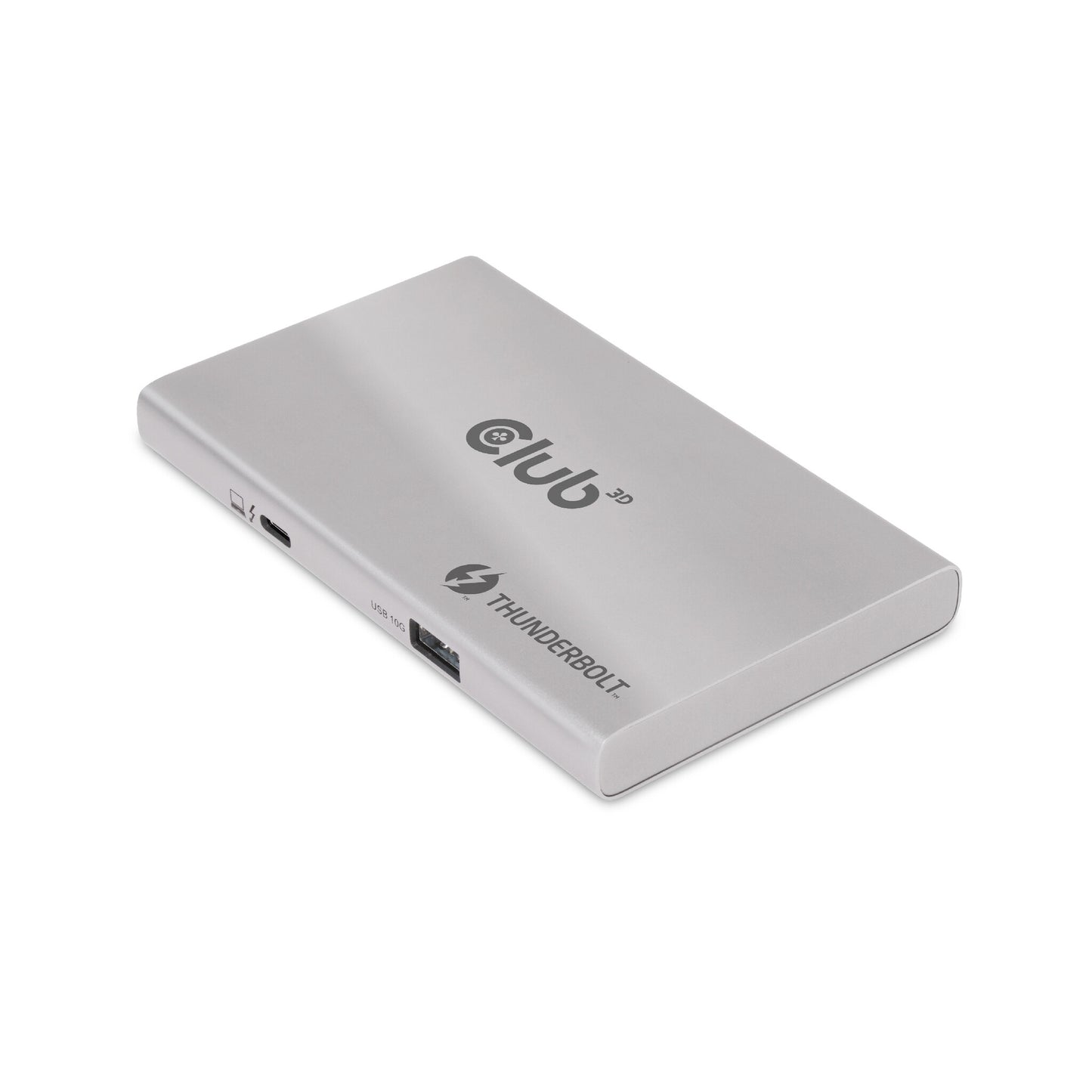 CLUB3D CSV-1580 dockningsstationer för bärbara datorer Dockning Thunderbolt 4 Silver