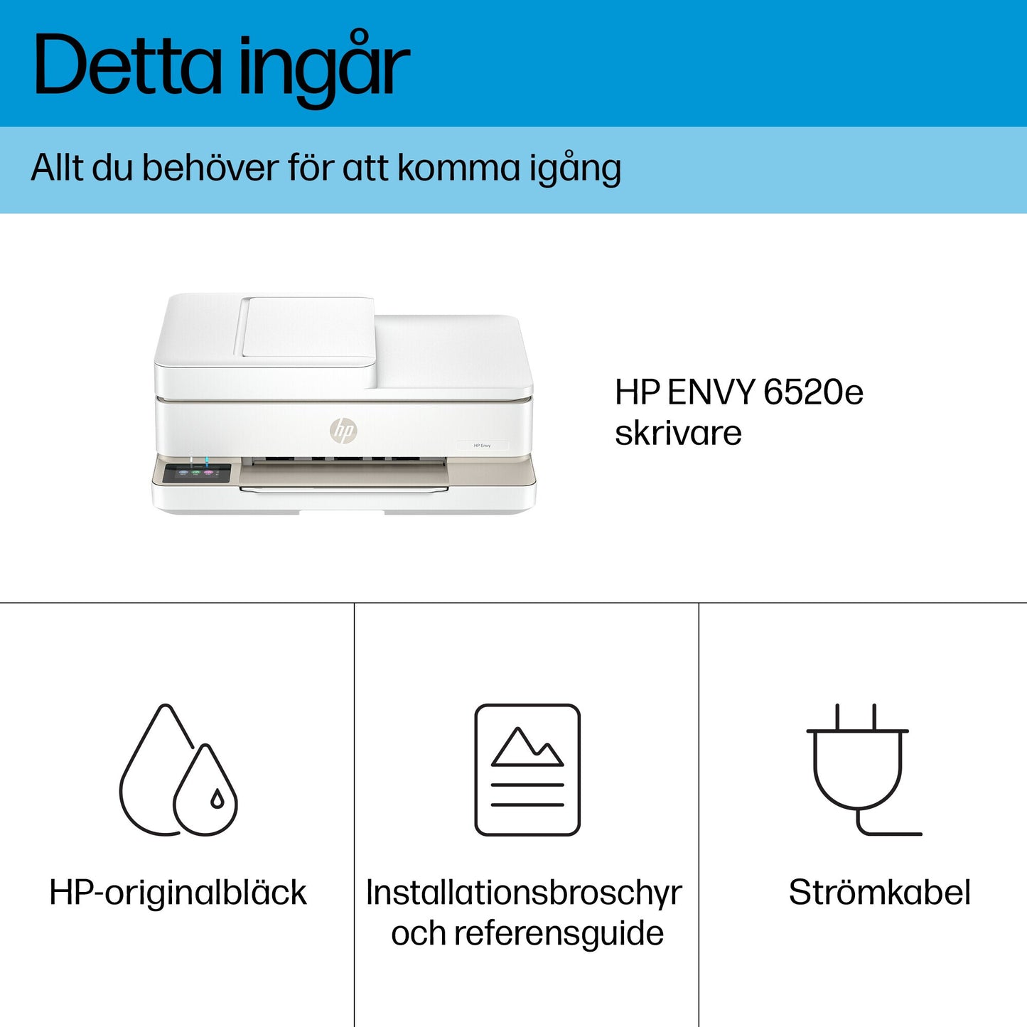 HP ENVY 6520e All-in-One skrivare