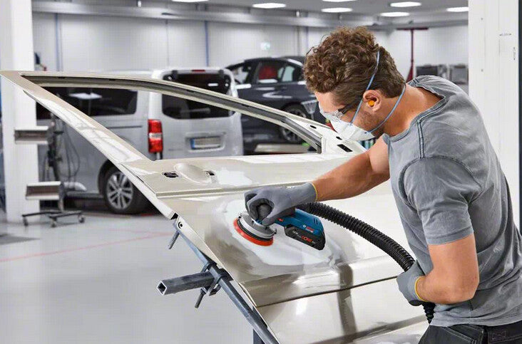 Bosch GEX 18V-125 Professional Excenterslip 10000 RPM 20000 OPM Svart, Blå, Grå, Röd
