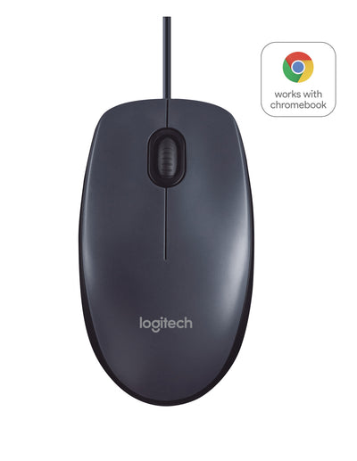 Logitech B100 datormöss Kontor Ambidextrous USB Type-A Optisk 800 DPI