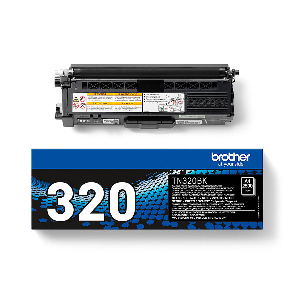 Brother TN-320BK Tonerkassett 1 styck Original Svart